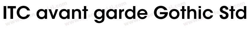 ITC avant garde Gothic Std   Demi字体转换